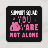 Support Squad U bent niet alleen Vierkante Visitekaartje (Voorkant)
