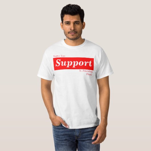 Support St. Pete Native T-shirt (Voorkant volledig)