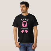 Support Team Borstkanker Awareness Aangepaste naam T-shirt (Voorkant volledig)