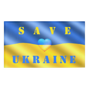 Support Ukraine Badge drapeau ukrainien - Liberté