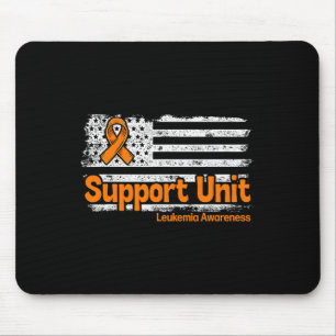 Support Unit Flag Bloedkanker Leukemie Bewustzijn Muismat