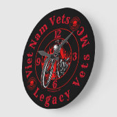 Support VNVLV MC Horloge en rouge classique/noir (Angle)