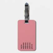 Support voor borstkanker bagagelabel (Achterkant verticaal)