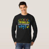 Support voor Cool Socks World Down Syndrome Awaren T-shirt (Voorkant volledig)