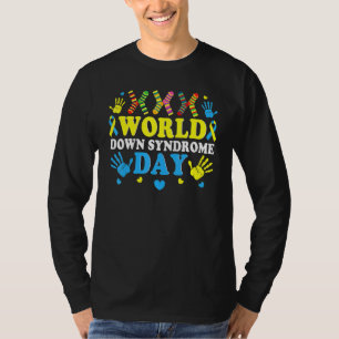 Support voor Cool Socks World Down Syndrome Awaren T-shirt