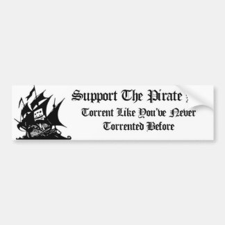Support voor de Pirate Bay (andere versie) Bumpersticker
