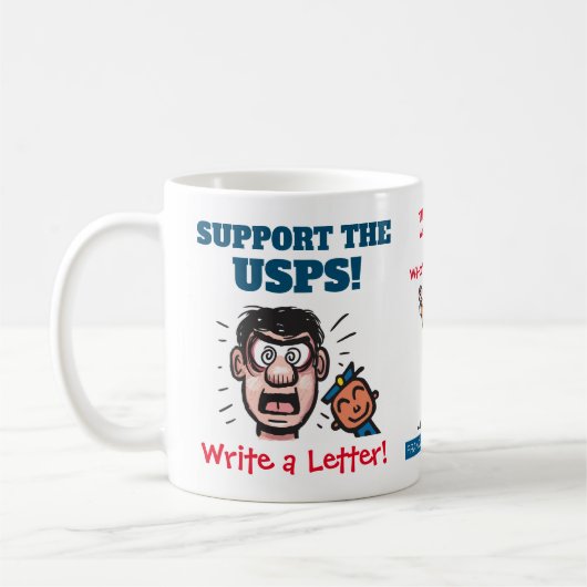 Support voor de USPS! Mok (Links)