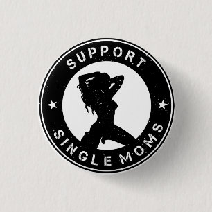 Support voor één mam ronde button 3,2 cm