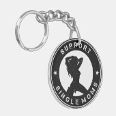 Support voor één mam sleutelhanger (Voorkant Links)