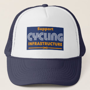 Support voor fietsinfrastructuur trucker pet