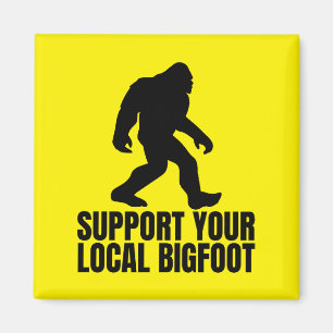 Support voor je lokale Bigfoot Funny Bigfoot Lover Magneet