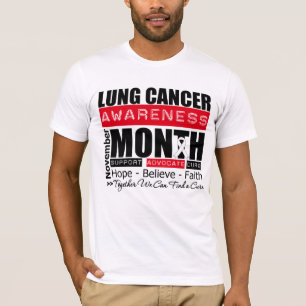 Support voor november - maand voor bewustmaking ov t-shirt