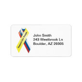 Support voor ons troepenlabel etiket (Voorkant)