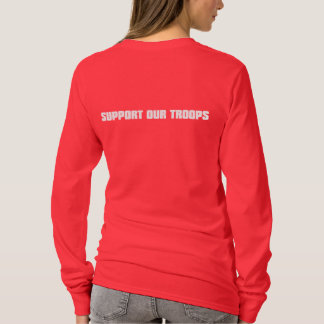 Support voor onze troepen - wit t-shirt