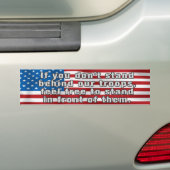 Support voor onze Troops Patriotic Bumpersticker (Op auto)