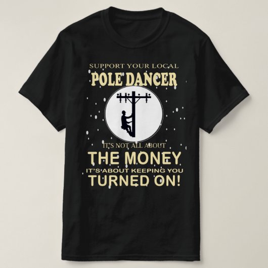 Support voor uw danseres Funny Lineman T-shirt (Design voorkant)
