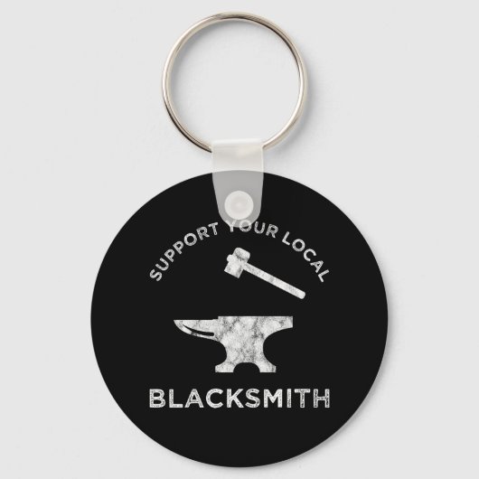 Support voor uw lokale Blacksmith Sleutelhanger (Voorkant)