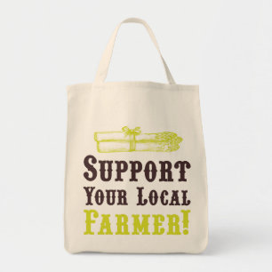 Support voor uw lokale boer! Organisch Tas