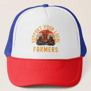 Support voor uw lokale boeren, Boerderij en Ranch Trucker Pet