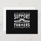 Support voor uw lokale landbouwers briefkaart (Voorkant / Achterkant)