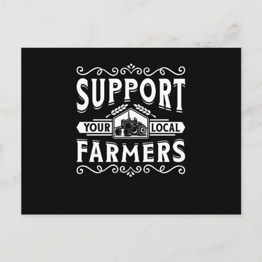 Support voor uw lokale landbouwers briefkaart (Voorkant)