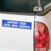 Support voor uw lokale postdrager bumpersticker (Op Truck)