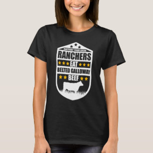 Support voor uw lokale ranchers die vlees eten dat t-shirt
