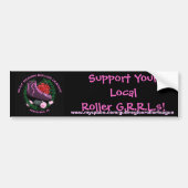 Support voor uw lokale roller G.R.. Bumpersticker (Voorkant)