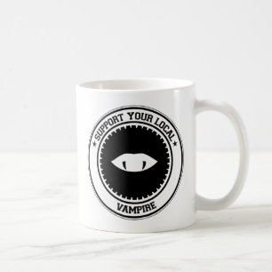 Support voor uw lokale vampier koffiemok