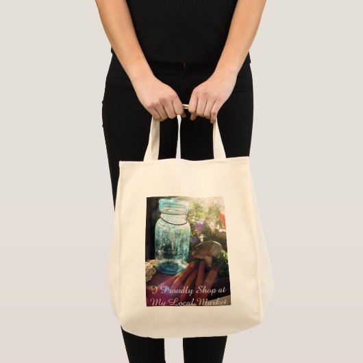Support voor uw winkeltas op de lokale markt tote bag (Voorkant (product))