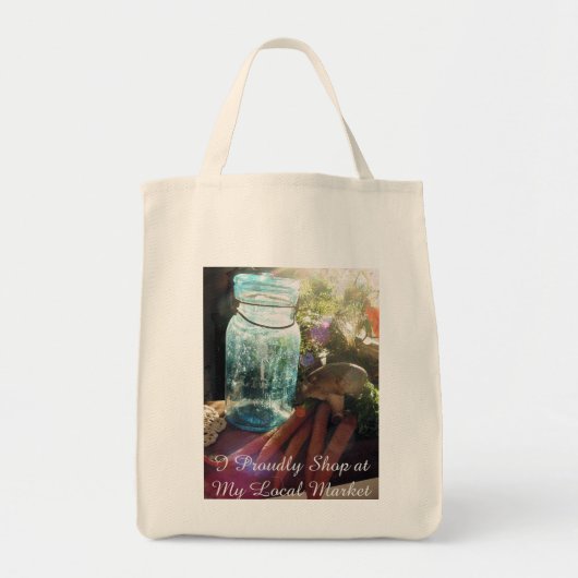 Support voor uw winkeltas op de lokale markt tote bag (Voorkant)