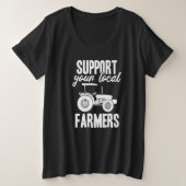 Support Your Farmers Grote Maat T-shirt (Design voorkant)
