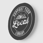 support your local library grote klok (Hoek)