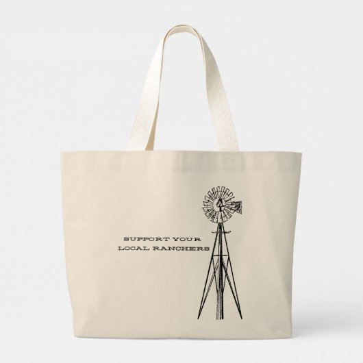 Support your local ranchers tote (Achterkant)