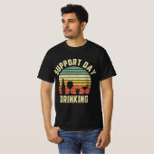 supportdag Drink Retro Alcohol Gift T-shirt (Voorkant volledig)