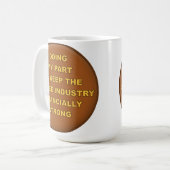 Supporter Café Funny Mug (Devant gauche)