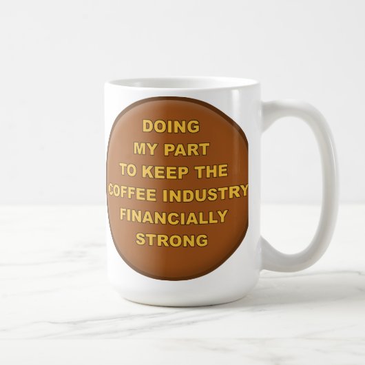 Supporter Café Funny Mug (Droite)