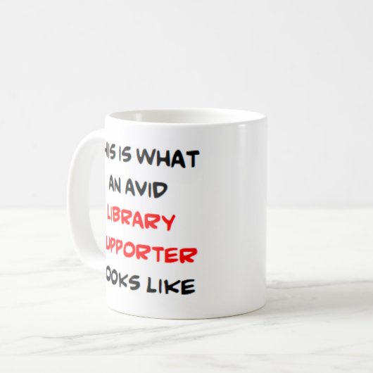 supporter de la bibliothèque, David Mug (Devant gauche)