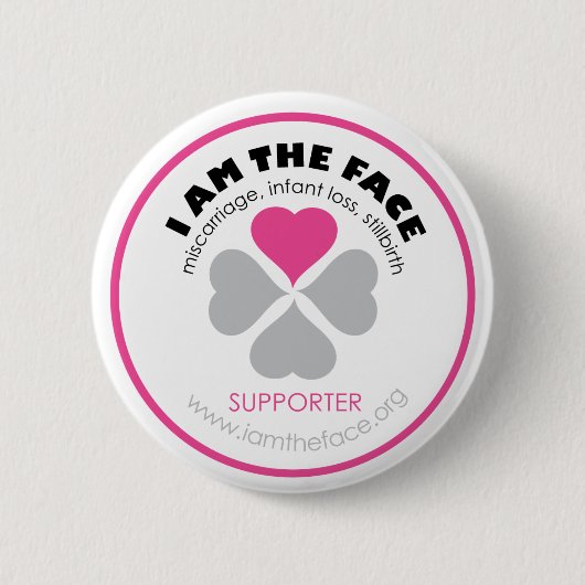 *Supporter* I BEN DE Button van de Roze van het GE (Voorkant)