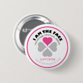*Supporter* I BEN DE Button van de Roze van het GE (Voorkant /achterkant)
