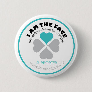 *Supporter* I BEN DE GEZICHTE Blauwe Button