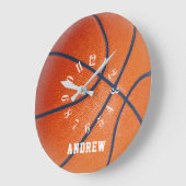 Supporters de basket-ball et horloge de membres de (Angle)