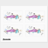 supportersclub rechthoekige sticker (Vel)