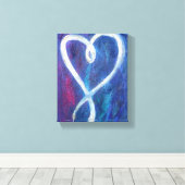 Supportive Heart Painting Canvas Art Print (Insitu (Houten vloer))