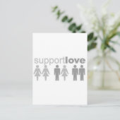 supportliefde briefkaart (Staand voorkant)