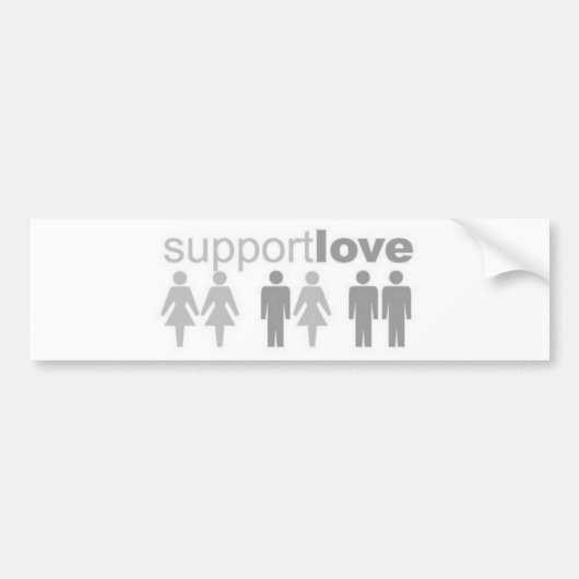 supportliefde bumpersticker (Voorkant)