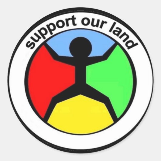 SupportOurLand 3" sticker (Voorkant)