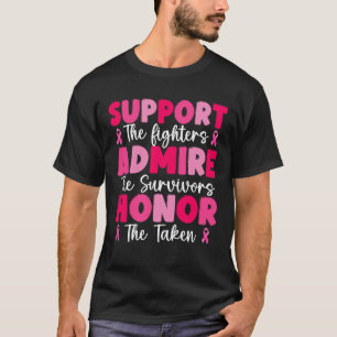 Supportstrijders bewonderen overlevenden om de gen t-shirt