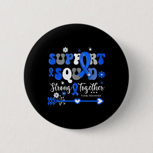 Supportteam Sterk Samen Groovy Ataxie Bewustzijn Ronde Button 5,7 Cm
