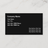 Suppression des Cartes de visite (Dos)